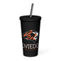 Oviedo HS Band Lion Head Insulated tumbler with a straw