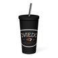 Oviedo HS Marching Band Insulated tumbler with a straw