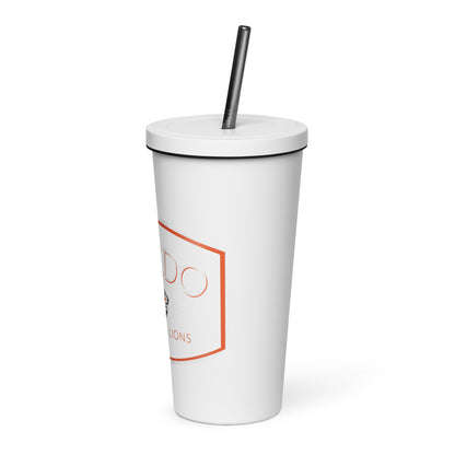 Oviedo HS Marching Band Insulated tumbler with a straw