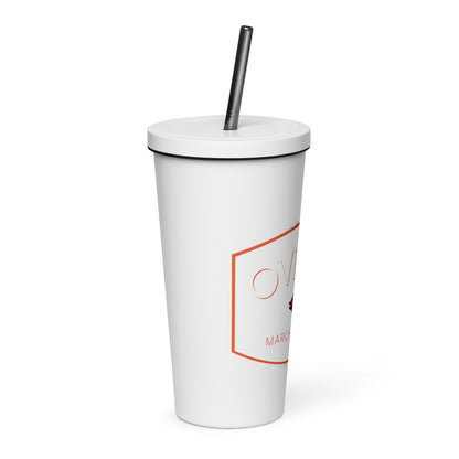 Oviedo HS Marching Band Insulated tumbler with a straw