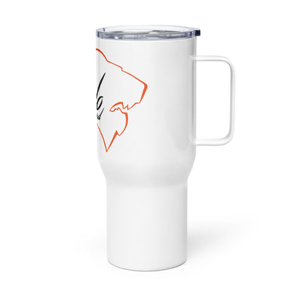 Oviedo HS Color Guard Travel mug with a handle